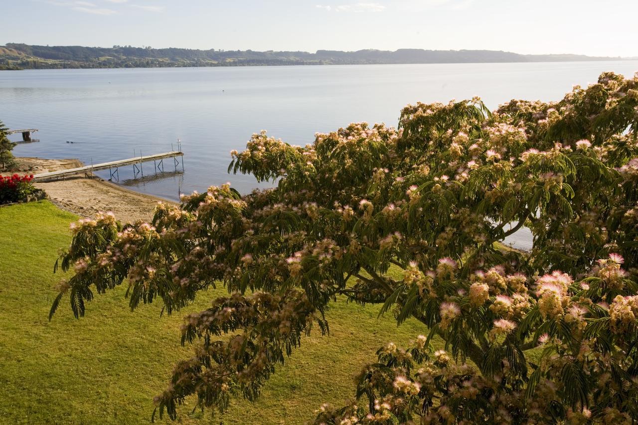 Nicara Lakeside Lodge Rotorua Exterior foto